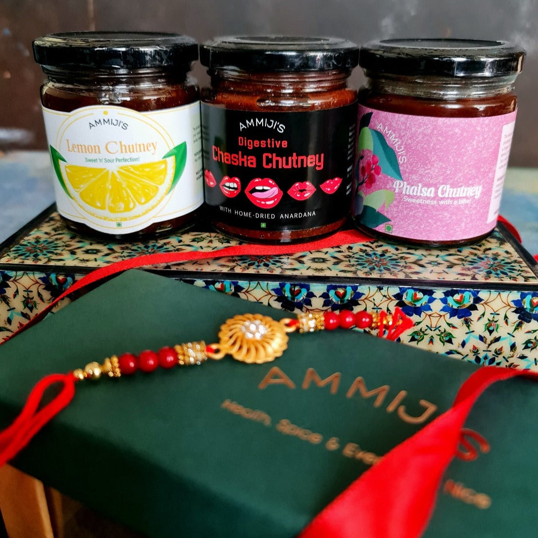 Chutney box - Phaalsa Chutney, Lemon Chutney, Chaska Chutney